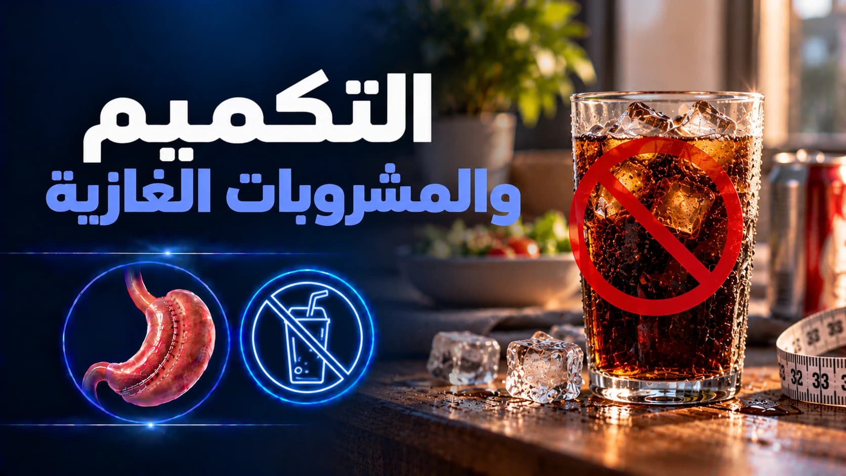 المشروبات الغازية بعد التكميم | الأضرار ومتى يمكن شربها