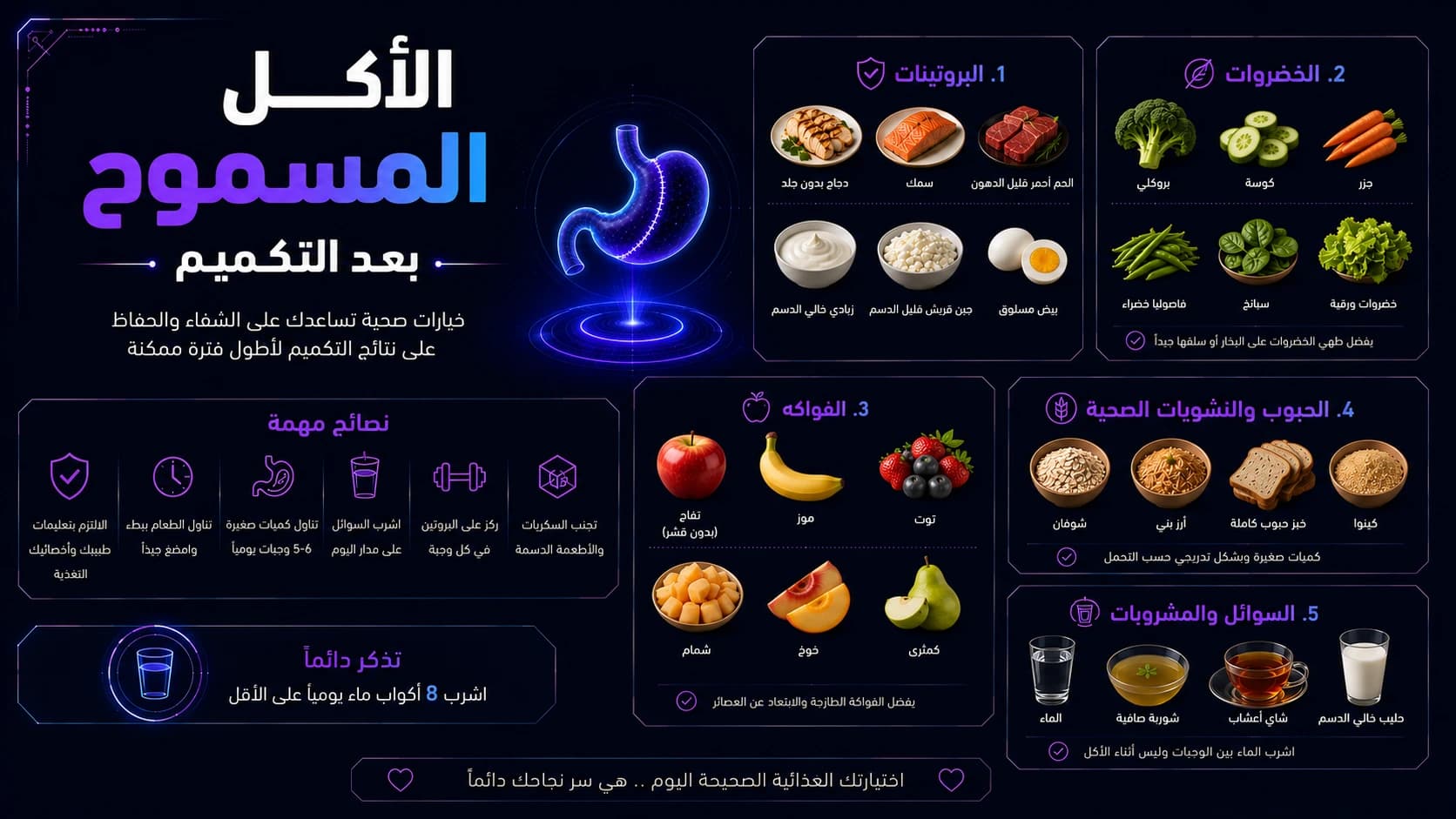 Foods allowed after gastric sleeve surgery